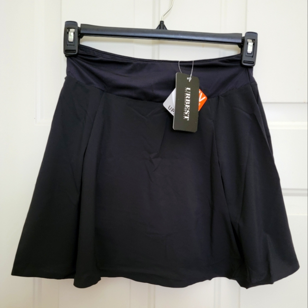 NWT Tennis / Golf stretchy skirt w shorts & pockets $$ waist zipper M, M, L, XXL
